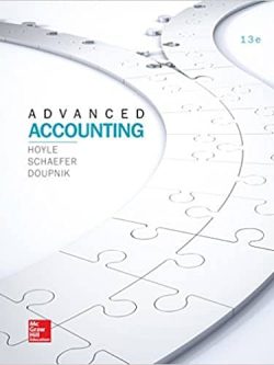 Advanced Accounting (13th Edition)