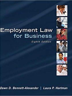 Hartman’s Employment Law for Business (8th Edition)