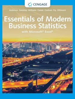 Essentials of Modern Business Statistics with Microsoft Excel (8th Edition)