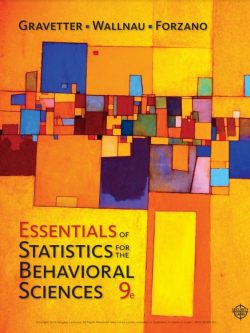 Essentials of Statistics for The Behavioral Sciences (9th Edition)