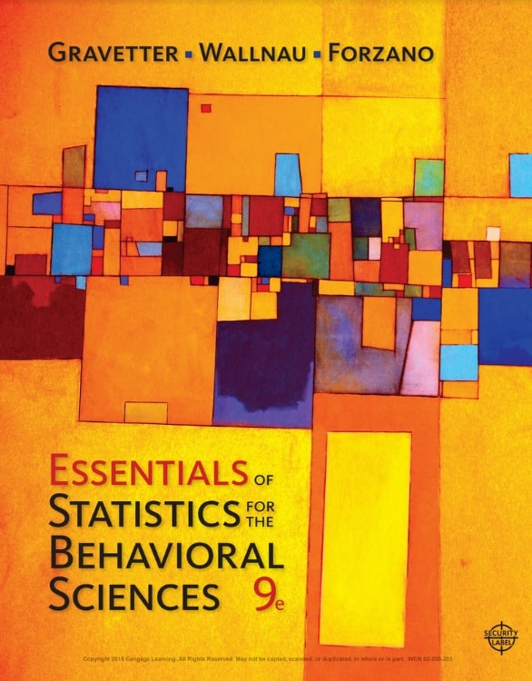 Essentials of Statistics for The Behavioral Sciences (9th Edition)