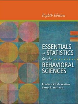 Essentials of Statistics for the Behavioral Sciences (8th Edition)