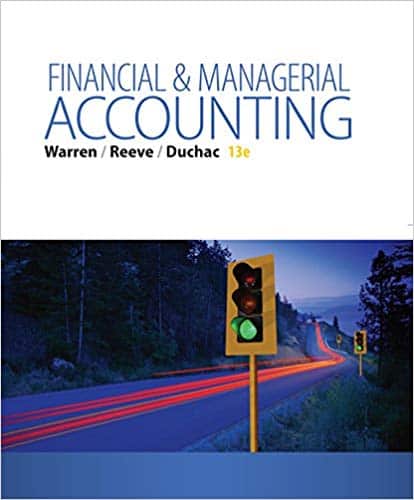 Financial and Managerial Accounting (13th Edition)