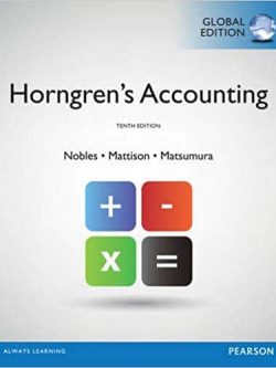 Horngren’s Accounting; 10th Edition (Global)- eBook