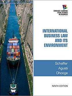 International Business Law and Its Environment (9th edition)