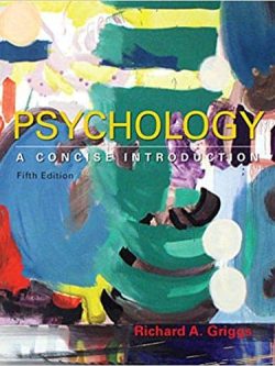 Grigg’s Psychology: A Concise Introduction (5th Edition)