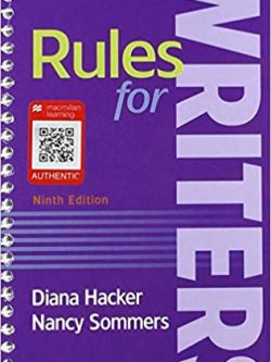Rules for Writers (9th Edition)