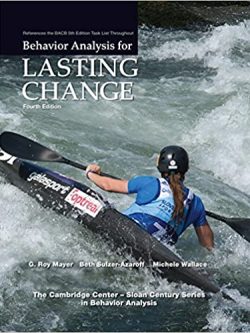 Behavior Analysis for Lasting Change (4th Edition)