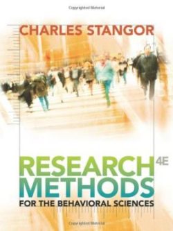Research Methods for the Behavioral Sciences (4th Edition)