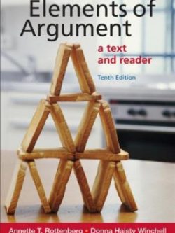 Elements of argument : a text and reader (10th Edition)