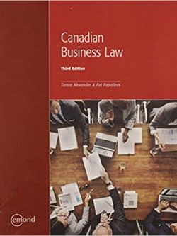 Canadian Business Law (3rd Edition)