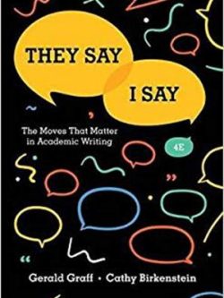 They Say / I Say 4th Edition