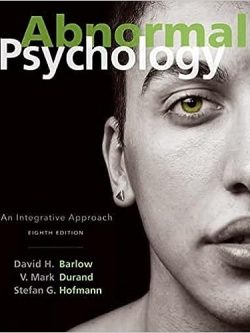 Abnormal Psychology ;  An Integrative Approach  (8th Edition)
