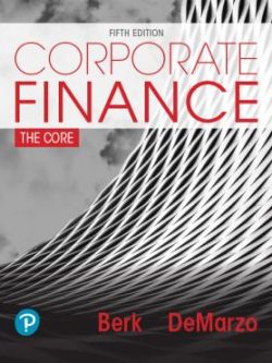 Corporate Finance; The Core (5th Edition)