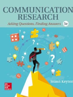 Communication research; Asking questions, finding answers (5th Edition)