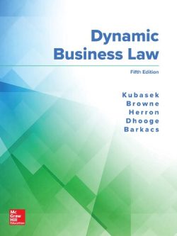 Dynamic Business Law (5th Edition)