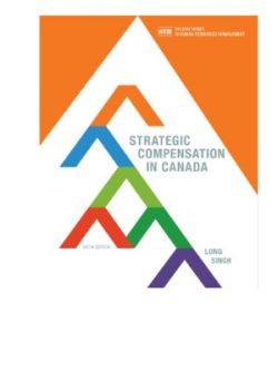 Strategic Compensation in Canada (6th Edition)