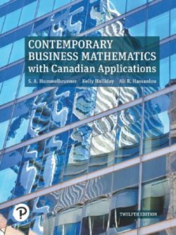 Contemporary Business Mathematics with Canadian Applications (12th Edition)