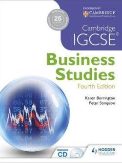 Cambridge IGCSE Business Studies (4th Edition)